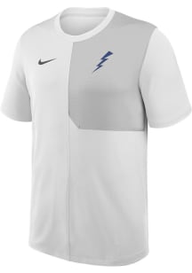 Nike Air Force Falcons White Primary Team Logo Coach Short Sleeve T Shirt