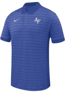 Nike Air Force Falcons Mens Blue Primary Team Logo Victory Short Sleeve Polo