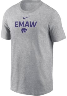 K-State Wildcats Grey Nike Slogan Dri-FIT Short Sleeve T Shirt