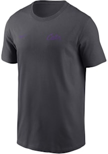 Nike K-State Wildcats Charcoal Flat Name Mascot Legend Short Sleeve T Shirt