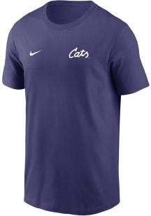 K-State Wildcats Purple Nike Flat Name Mascot Legend Short Sleeve T Shirt