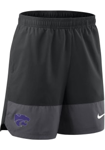 Mens K-State Wildcats Black Nike Primary Team Logo Woven Shorts