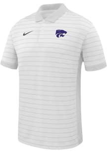 Mens K-State Wildcats White Nike Primary Team Logo Victory Short Sleeve Polo Shirt