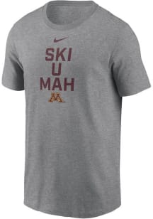 Minnesota Golden Gophers Grey Nike Slogan Dri-FIT Short Sleeve T Shirt