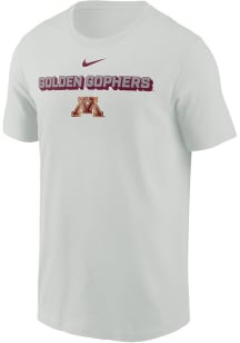 Minnesota Golden Gophers Grey Nike Flat Name Mascot Legend Short Sleeve T Shirt