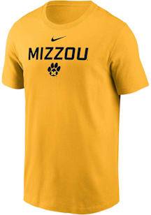 Nike Missouri Tigers Gold Slogan Dri-FIT Short Sleeve T Shirt