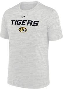 Nike Missouri Tigers Grey Flat Name Mascot Velocity Lgnd Short Sleeve T Shirt