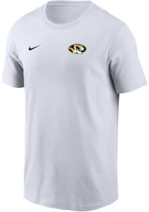 Nike Missouri Tigers White Flat Name Mascot Legend Short Sleeve T Shirt