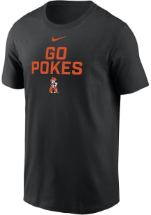 Nike Oklahoma State Cowboys Black Slogan Dri-FIT Short Sleeve T Shirt