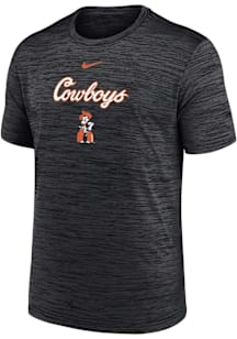Nike Oklahoma State Cowboys Black Flat Name Mascot Velocity Lgnd Short Sleeve T Shirt