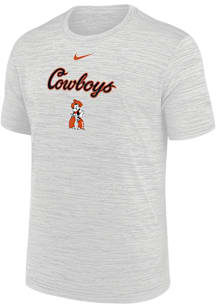 Nike Oklahoma State Cowboys Grey Flat Name Mascot Velocity Lgnd Short Sleeve T Shirt