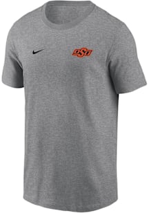 Nike Oklahoma State Cowboys Grey Flat Name Mascot Legend Short Sleeve T Shirt