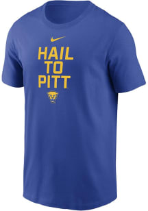 Pitt Panthers Blue Nike Slogan Dri-FIT Short Sleeve T Shirt