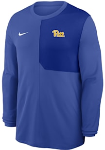 Nike Pitt Panthers Blue Primary Team Logo Coach Long Sleeve T-Shirt
