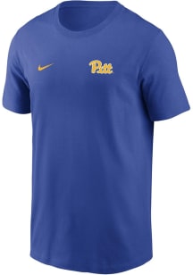Pitt Panthers Blue Nike Flat Name Mascot Legend Short Sleeve T Shirt