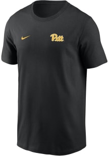 Pitt Panthers Black Nike Flat Name Mascot Legend Short Sleeve T Shirt