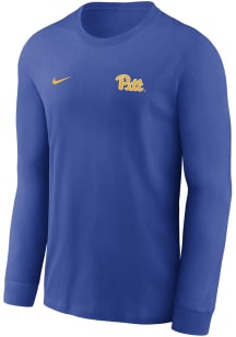 Mens Pitt Panthers Blue Nike Primary Team Logo Legend Long Sleeve T-Shirt