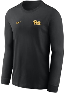 Mens Pitt Panthers Black Nike Primary Team Logo Legend Long Sleeve T-Shirt