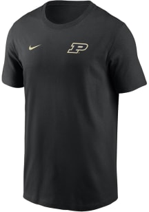 Purdue Boilermakers Black Nike Flat Name Mascot Legend Short Sleeve T Shirt