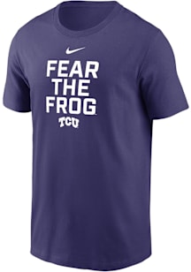 Nike TCU Horned Frogs Purple Slogan Dri-FIT Short Sleeve T Shirt