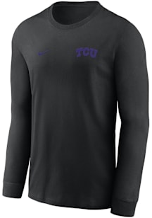 Nike TCU Horned Frogs Black Primary Team Logo Legend Long Sleeve T-Shirt