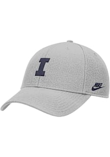 Nike Grey Illinois Fighting Illini Ripstop Structured Club Cap Adjustable Hat