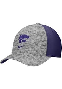 K-State Wildcats Nike Rise Swooshflex Flex Hat - Grey