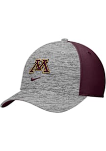 Nike Minnesota Golden Gophers Mens Grey Rise Swooshflex Flex Hat