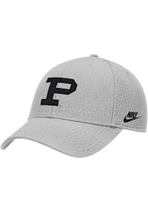 Nike Purdue Boilermakers Ripstop Structured Club Cap Adjustable Hat - Grey