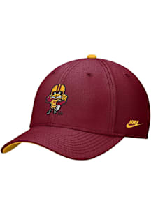 Nike Iowa State Cyclones Mens Crimson RISE SWOOSH FLEX Flex Hat