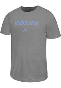 Nike North Carolina Tar Heels Youth Grey Jordan Short Sleeve T-Shirt
