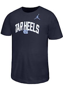 Nike North Carolina Tar Heels Youth Navy Blue Arch Short Sleeve T-Shirt