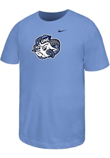 Nike North Carolina Tar Heels Youth Light Blue Mascot Short Sleeve T-Shirt