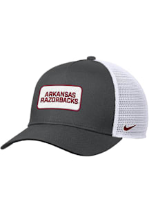 Nike Arkansas Razorbacks Rise Pinch Panel Meshback Adjustable Hat - Black