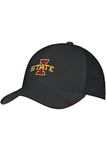 Nike Iowa State Cyclones Mens Black Club Swooshflex Flex Hat