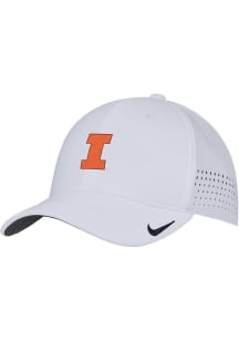 Illinois Fighting Illini Nike Club Swooshflex Flex Hat - White