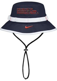 Illinois Fighting Illini Nike Apex Boonie Mens Bucket Hat - Navy Blue