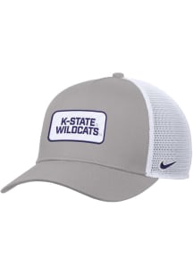 Nike Grey K-State Wildcats Rise Pinch Panel Meshback Adjustable Hat