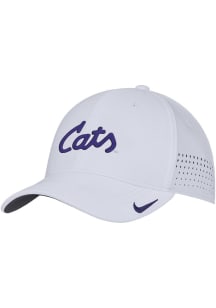 K-State Wildcats Nike Club Swooshflex Flex Hat - White
