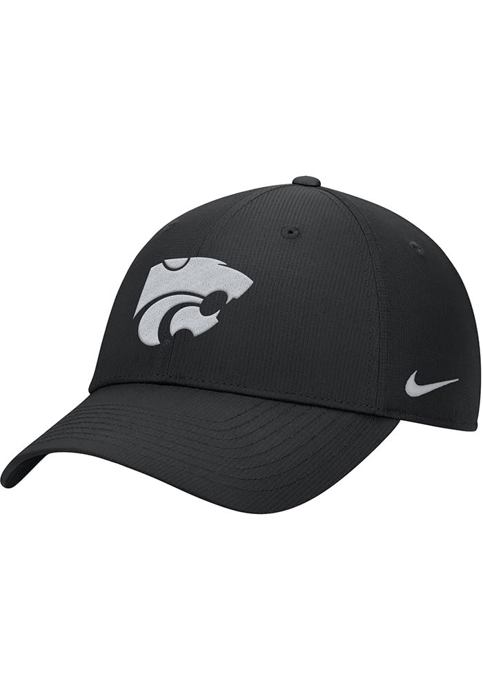 Nike BLACK K-State Wildcats Club Cap Ripstop Adjustable Hat