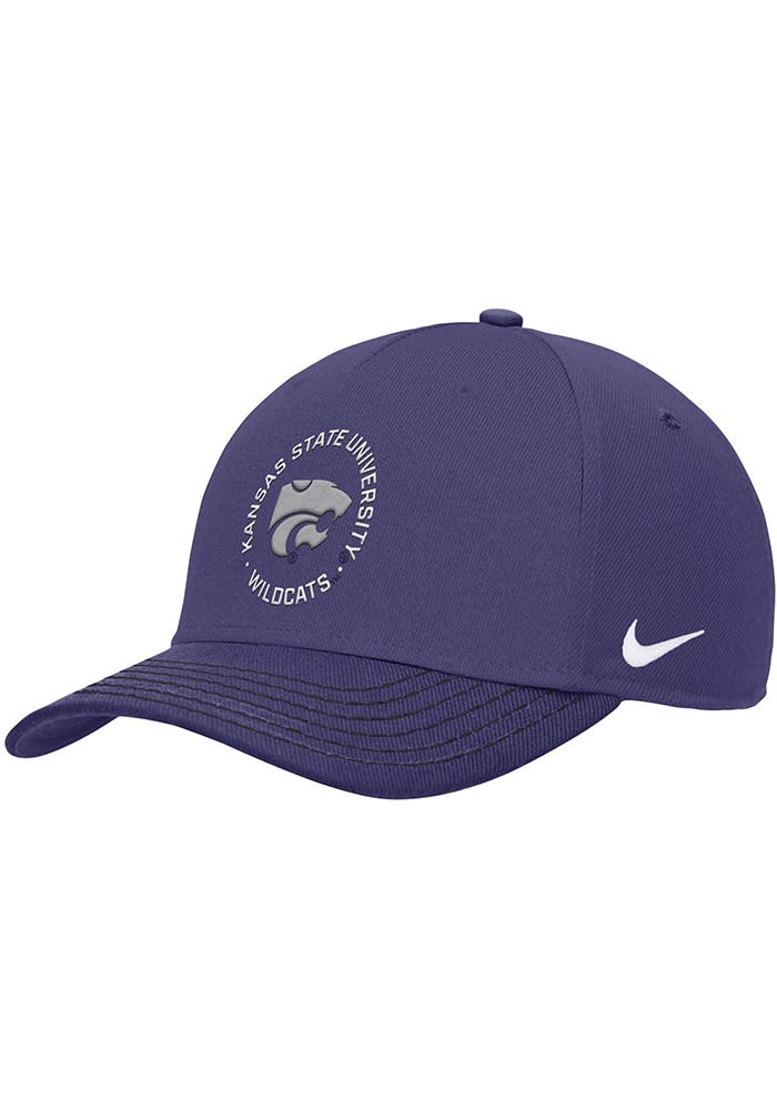Nike PURPLE K-State Wildcats Rise Pinch Panel Adjustable Hat