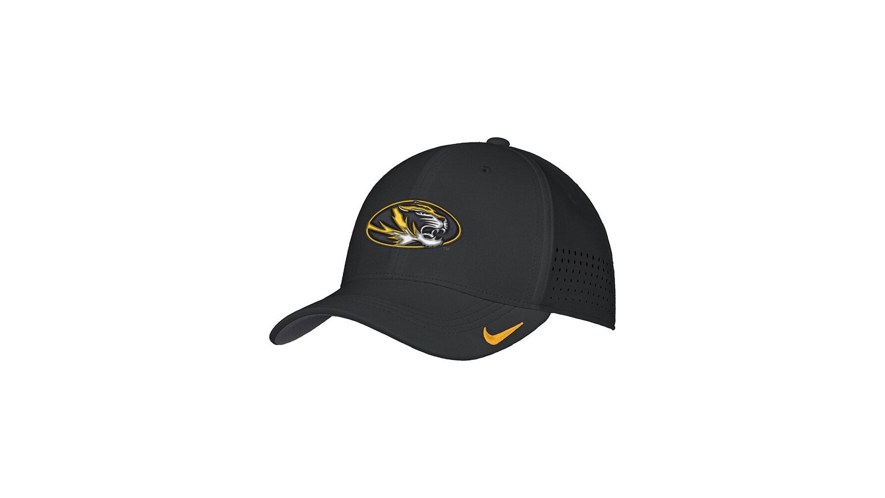 Mizzou Tigers Baseball Hat – University Of Missouri Adjustable Cap With Embroidered Logo, Cotton & Mesh Crown
