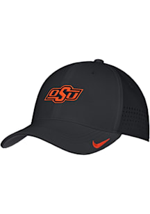 Nike Oklahoma State Cowboys Mens Black Club Swooshflex Flex Hat