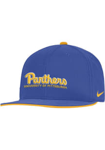 Pitt Panthers Nike Pro Flat Brim Snapback Mens Snapback - Blue