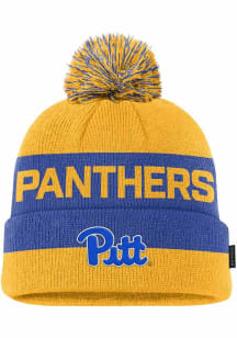 Pitt Panthers Nike Youth Peak Pom Beanie Youth Knit Hat - Gold