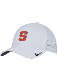 Nike Syracuse Orange Mens White Club Swooshflex Flex Hat