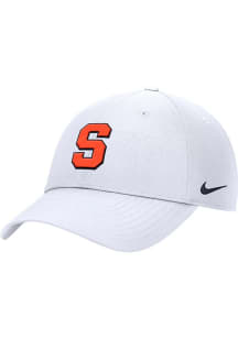 Nike Syracuse Orange Club Cap Ripstop Adjustable Hat - White