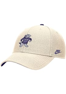 Nike TCU Horned Frogs Rise Cap Adjustable Hat - White