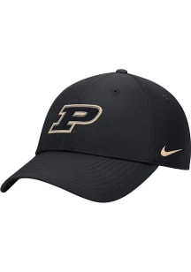 Nike Black Purdue Boilermakers Club Cap Ripstop Adjustable Hat