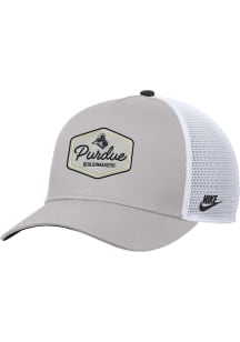 Nike Grey Purdue Boilermakers Rise Pinch Panel Meshback Adjustable Hat